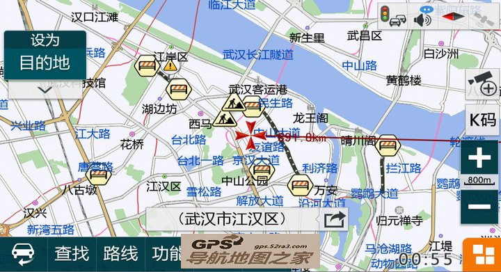 凯立德飞歌安卓车载导航界面图